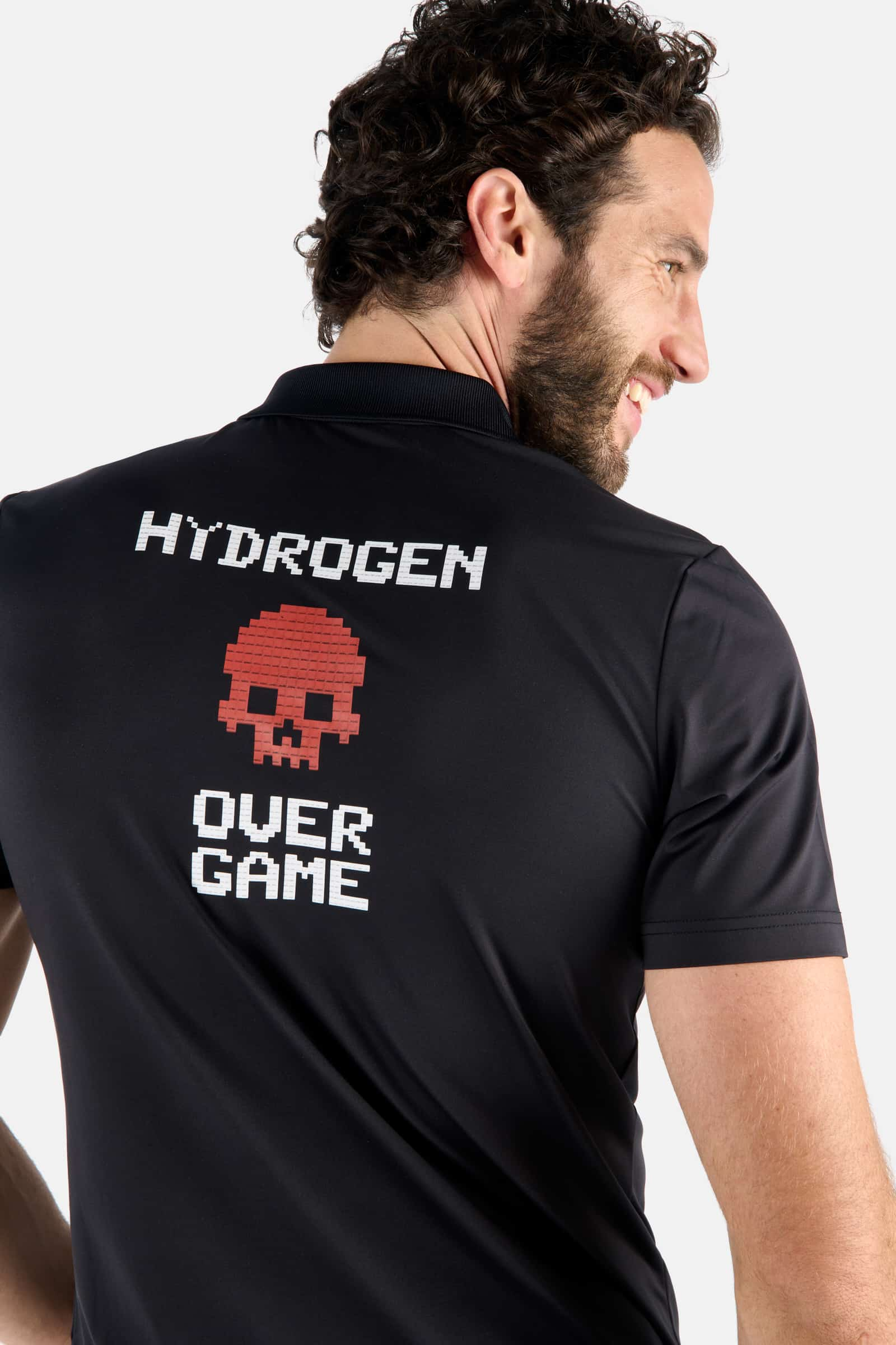 POLO FIT COMFORT CON STAMPA OVER GAME - Outlet Hydrogen - Abbigliamento sportivo