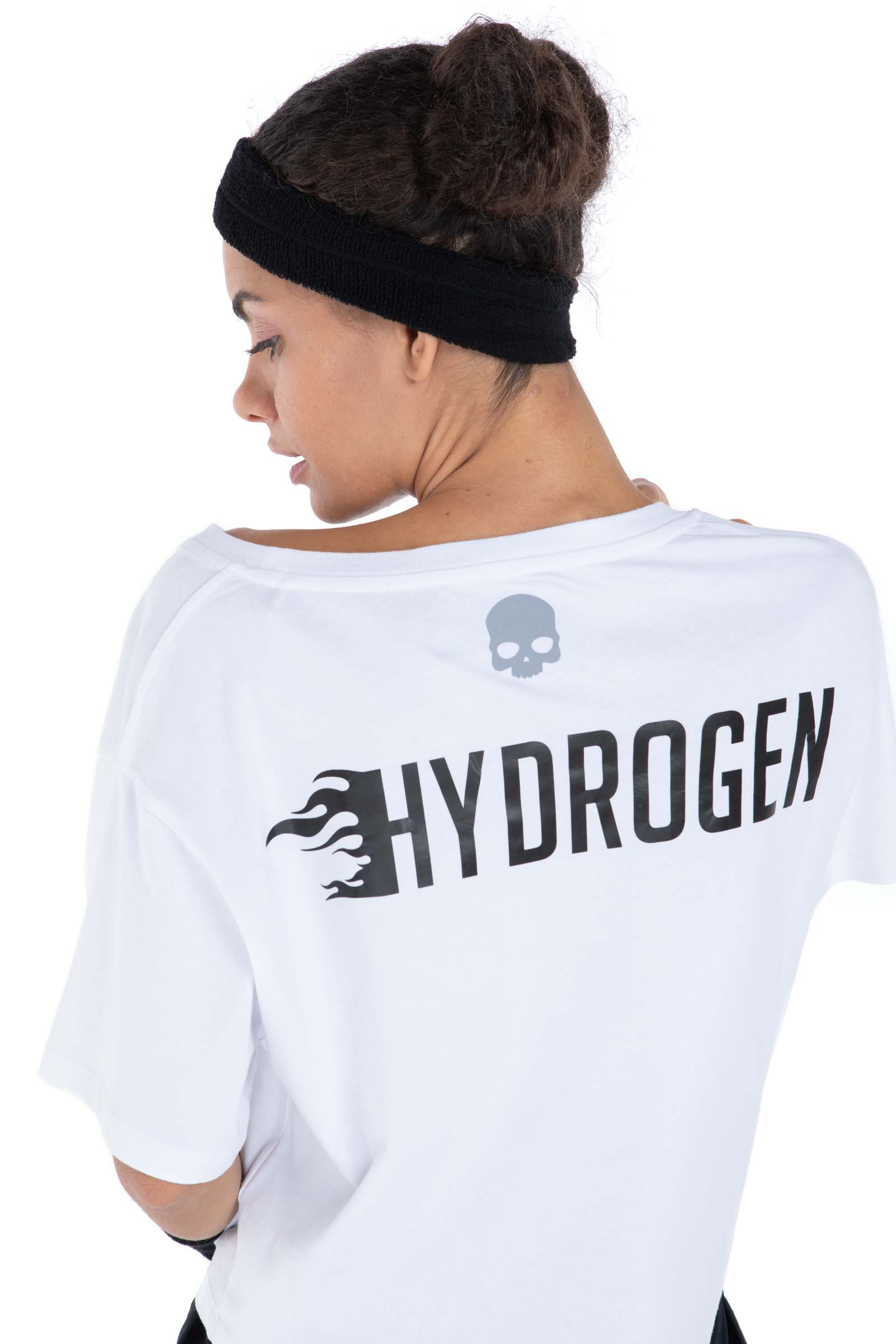 CROPPED SUPERFAST TEE - Outlet Hydrogen - Luxury Sportwear