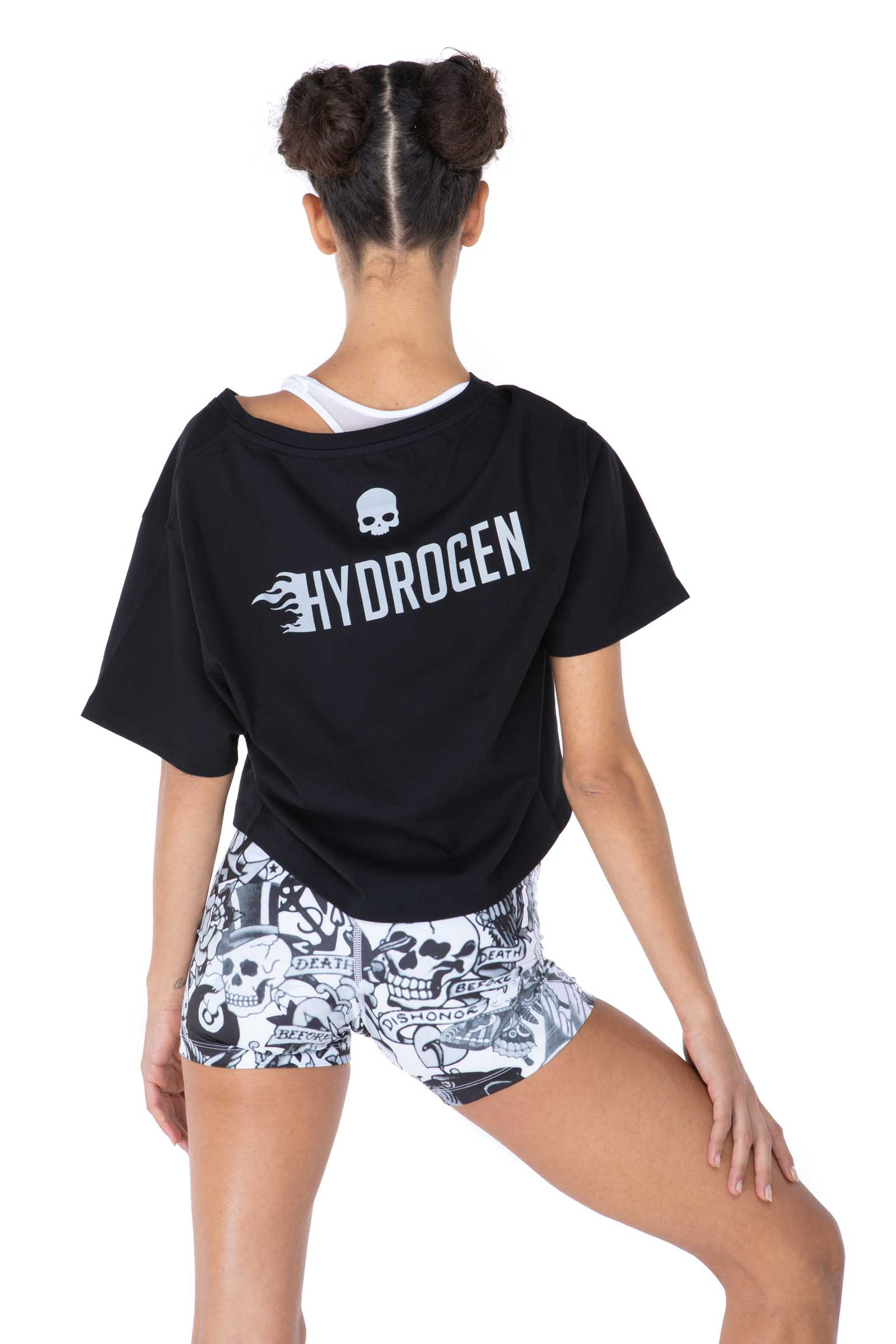 CROPPED SUPERFAST TEE - Outlet Hydrogen - Luxury Sportwear